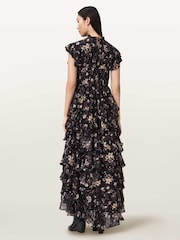 AllSaints Black Shaela Dress - Image 4 of 5