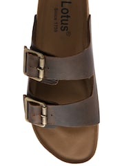 Marrón - Sandalias de cuero de Lotus - Imagen 4 de 4