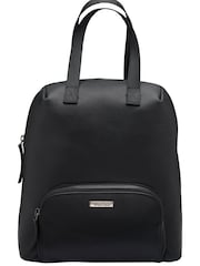 Lotus Black Leather Everyday Bag - Image 1 of 4