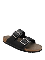 Negro - Sandalias de cuero de Lotus - Imagen 1 de 4