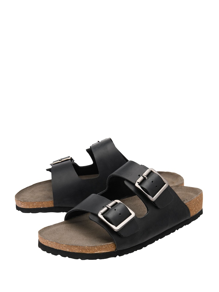 Negro - Sandalias de cuero de Lotus - Imagen 2 de 4