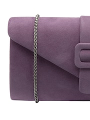 Фіолетовий - Сумка-клатч Lotus з ланцюгом - Image 3 of 4
