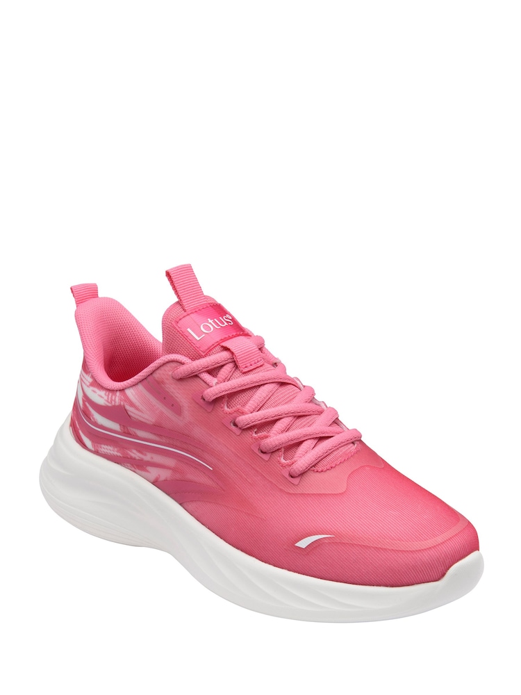 Lotus Pink Lace-Up Trainers - Image 1 of 4