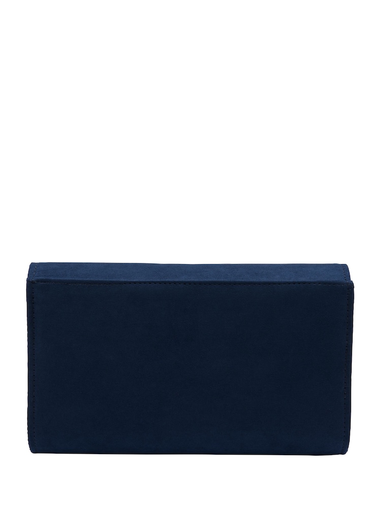 Lotus Blue Clutch Bag with Chain - Image 2 of 4