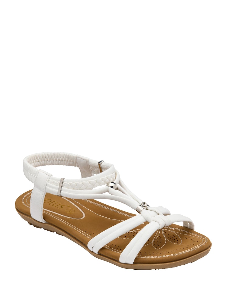 Sandalias planas destalonadas de Lotus - Imagen 1 de 4