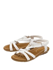 Sandalias planas destalonadas de Lotus - Imagen 2 de 4