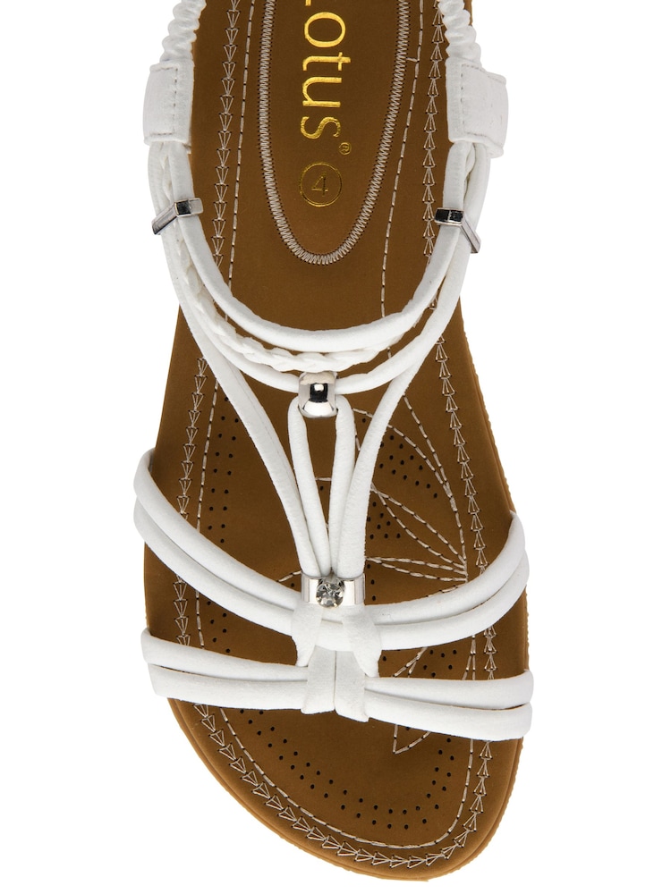 Sandalias planas destalonadas de Lotus - Imagen 4 de 4