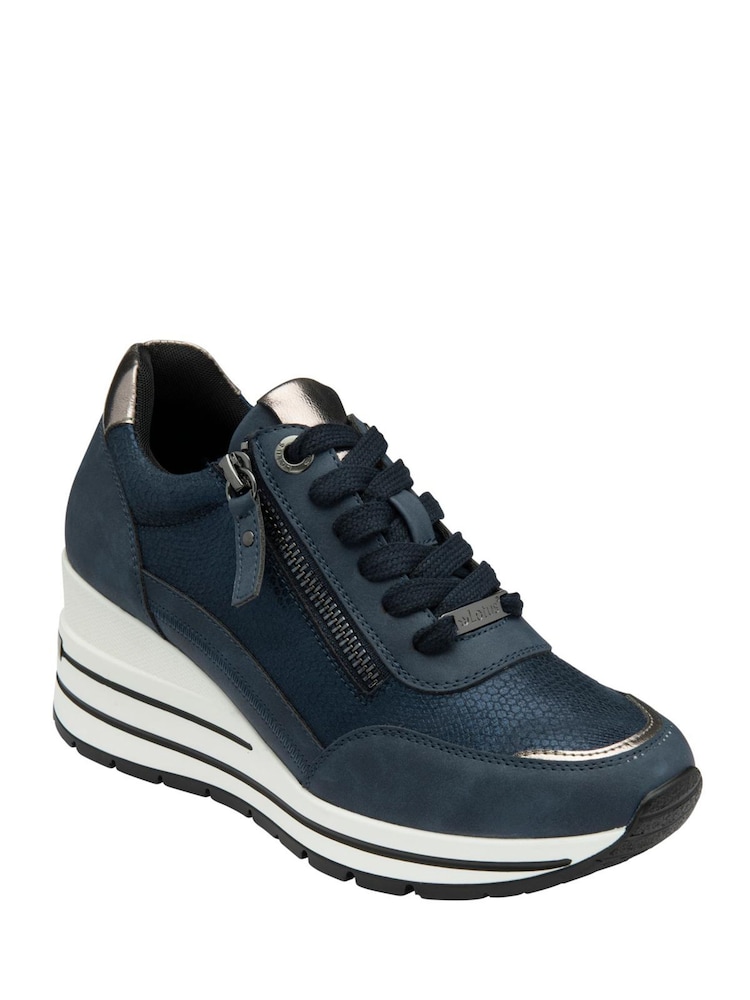 Lotus Blue Zip-Up Trainers - Image 1 of 4