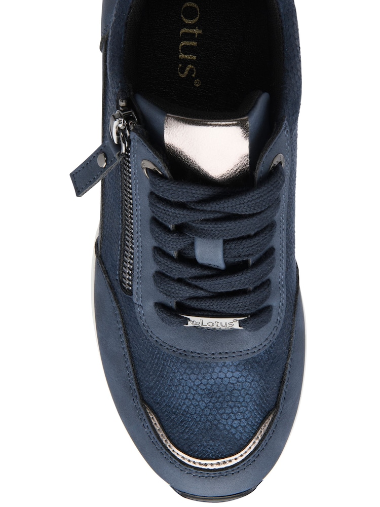 Lotus Blue Zip-Up Trainers - Image 4 of 4