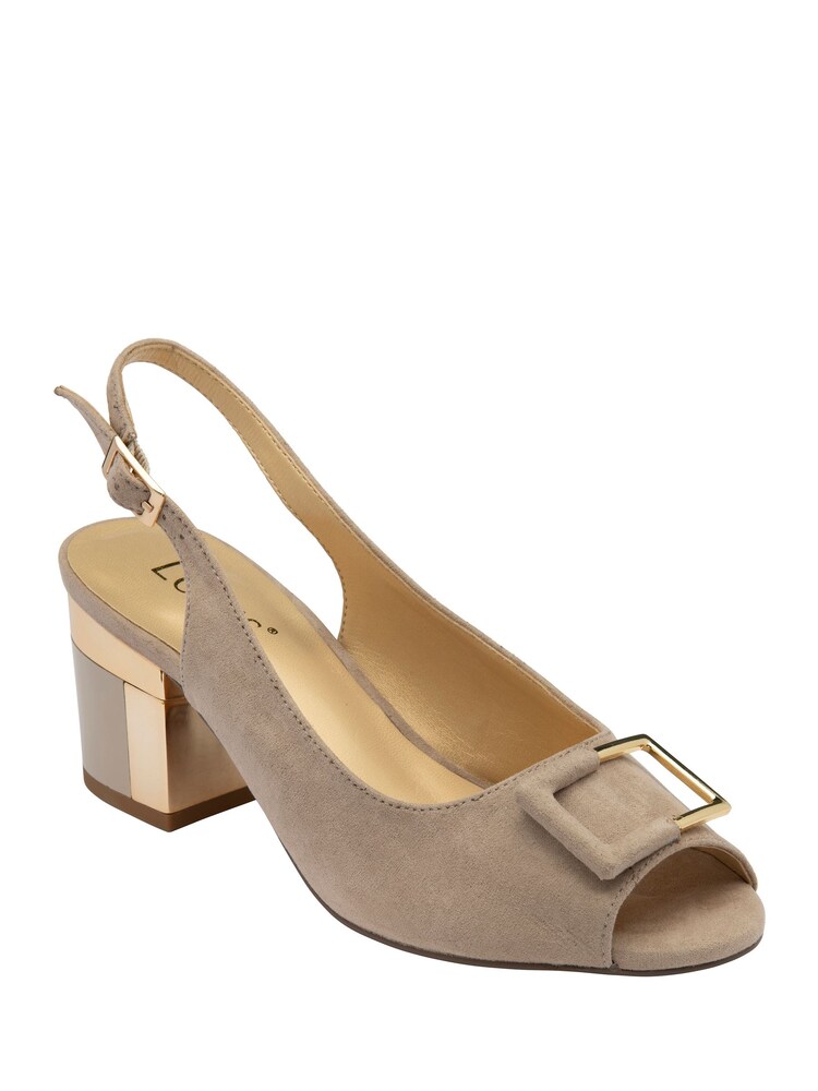 Lotus Natural Slingback Court Shoes - Image 1 of 4