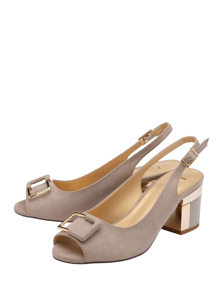 Lotus Natural Slingback Court Shoes - Image 2 of 4