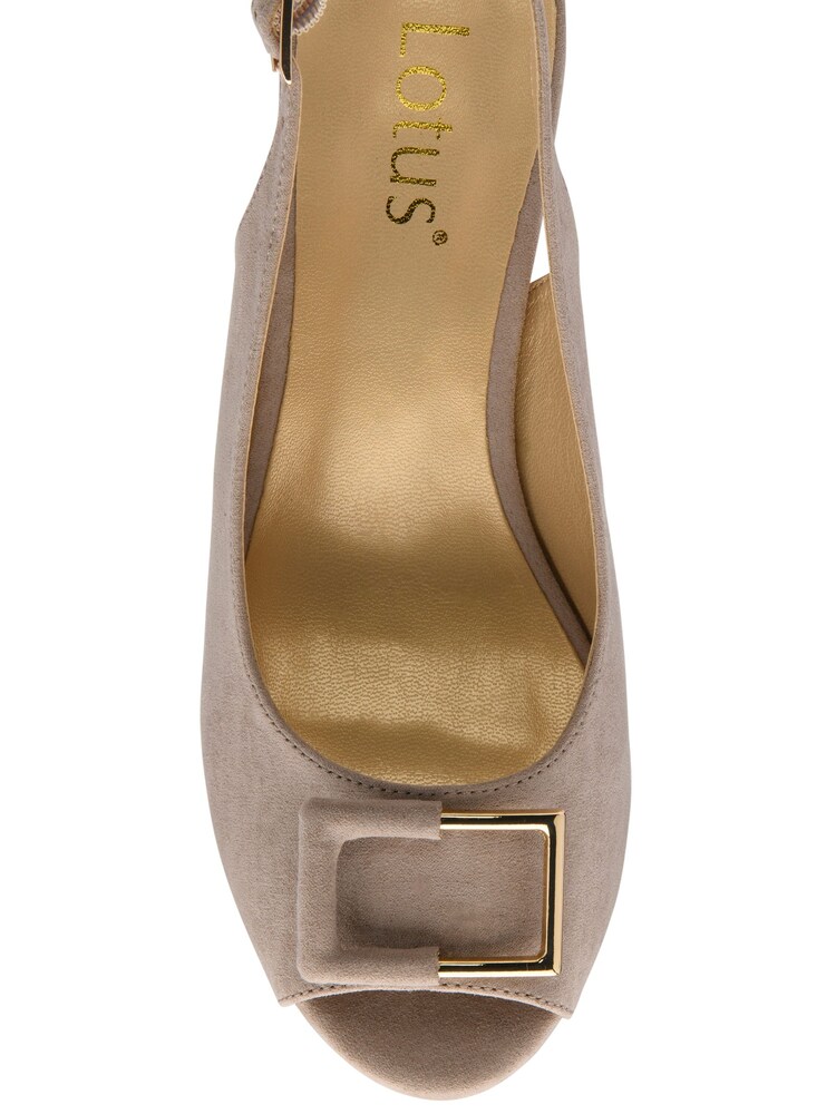 Lotus Natural Slingback Court Shoes - Image 4 of 4