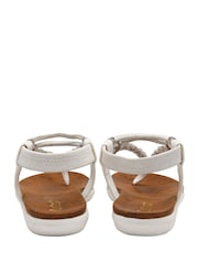 Lotus White Flat Toe-Post Sandals - Image 2 of 3