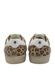 Lotus Leopard Leather Lace-Up Trainers - Image 3 of 4