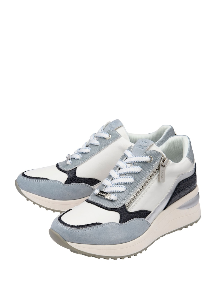 Lotus Blue Zip-Up Trainers - Image 2 of 4