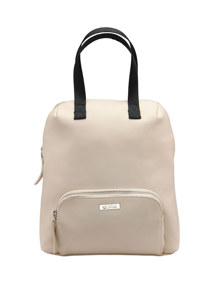 Lotus Natural Leather Everyday Bag - Image 1 of 4 Lotus Natural Leather Everyday Bag - Image 1 of 4
