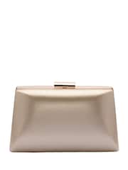 Lotus Gold Clutch Bag with Chain - Image 2 of 4