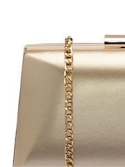 Lotus Gold Clutch Bag with Chain - Image 3 of 4