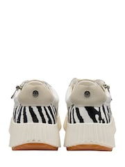 Lotus White Zip-Up Trainers - Image 3 of 4