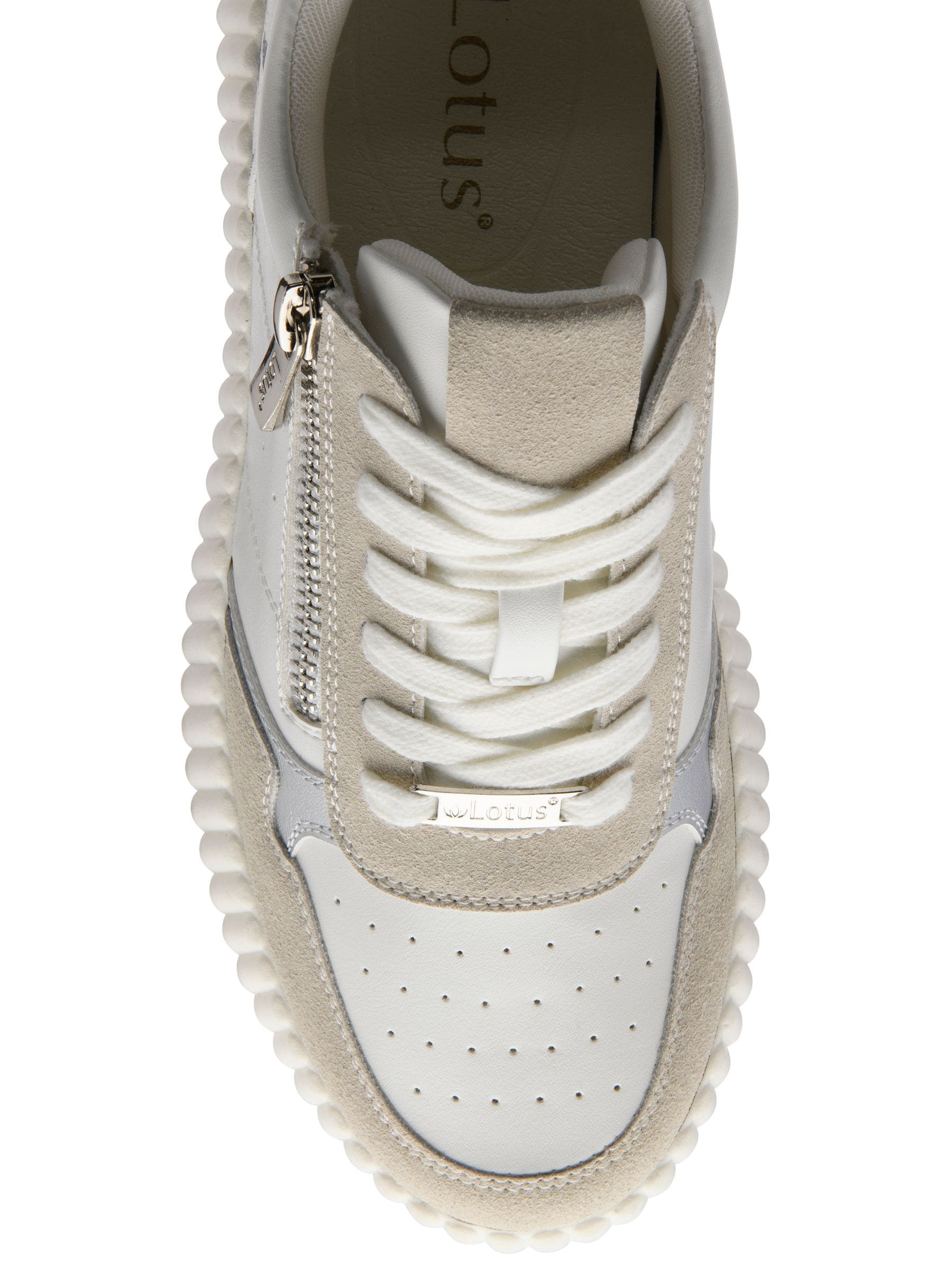 Buy Lotus White Zip-Up Trainers from Next USA