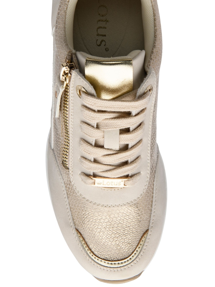 Lotus Natural Zip-Up Trainers - Image 4 of 4