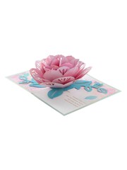 Hallmark Pink Special Place In My Heart 3D Pop-Up Flower Card - Image 3 of 4
