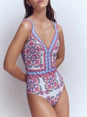 Boden Pink Arles Swimsuit - Image 3 of 7
