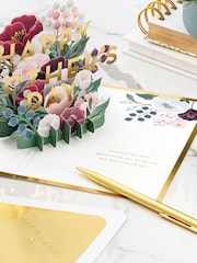 Hallmark Green Mother's Day Card 3D Pop-Up Flower Bouquet Design - Image 2 of 4