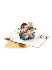 Hallmark Green Mother's Day Card 3D Pop-Up Flower Bouquet Design - Image 3 of 4