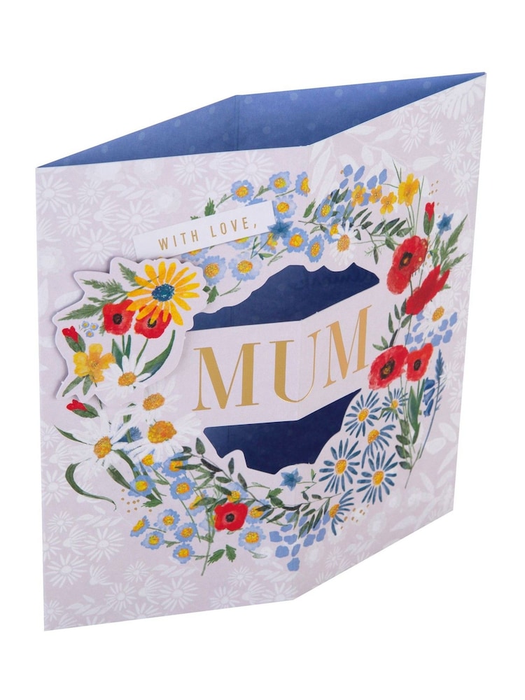 Hallmark White Mother's Day Card for Mum Pop-Up 3D Floral Design - Image 4 of 4 Hallmark White Mother's Day Card for Mum Pop-Up 3D Floral Design - Image 4 of 4