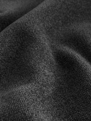 Charcoal Grey Chenille Zip Neck Jumper - Image 9 of 9