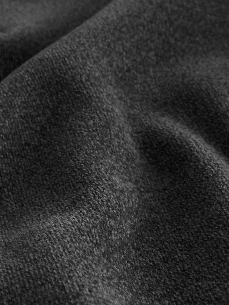 Charcoal Grey Chenille Zip Neck Jumper - Image 9 of 9 Charcoal Grey Chenille Zip Neck Jumper - Image 9 of 9