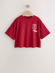 Red Cherry Oversized Graphic Print T-Shirt (3-16yrs) - Image 1 of 4