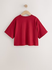 Red Cherry Oversized Graphic Print T-Shirt (3-16yrs) - Image 2 of 4