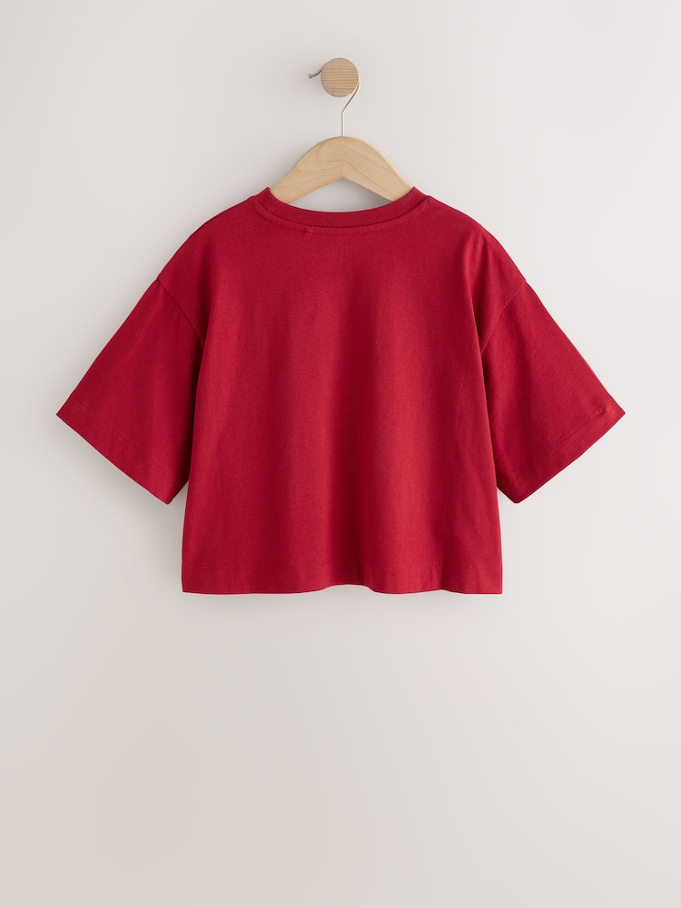 Red Cherry Oversized Graphic Print T-Shirt (3-16yrs) - Image 2 of 4 Red Cherry Oversized Graphic Print T-Shirt (3-16yrs) - Image 2 of 4