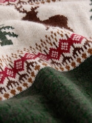 Green Reindeer Crew Neck Christmas Jumper - Image 9 of 9