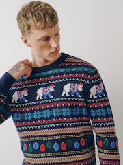 Mornarica Plavo - Polar Bear Christmas Jumper - Slika 1 od 5