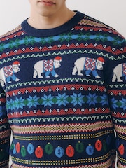 Mornarica Plavo - Polar Bear Christmas Jumper - Slika 4 od 5