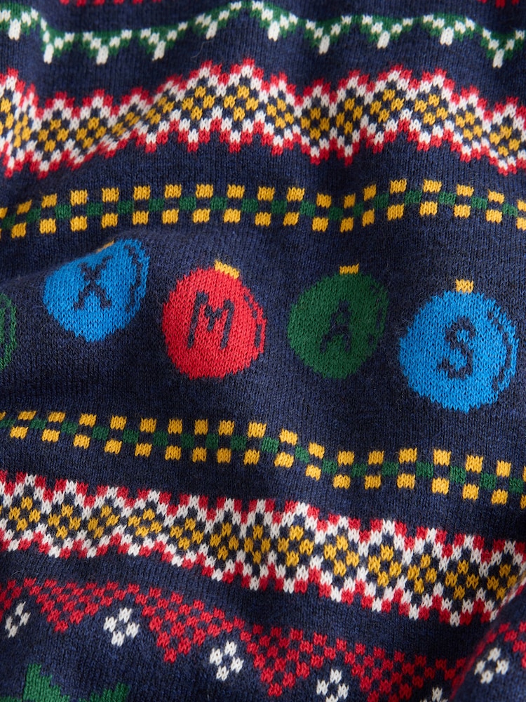 Navy Blue Polar Bear Christmas Jumper - Image 8 of 8