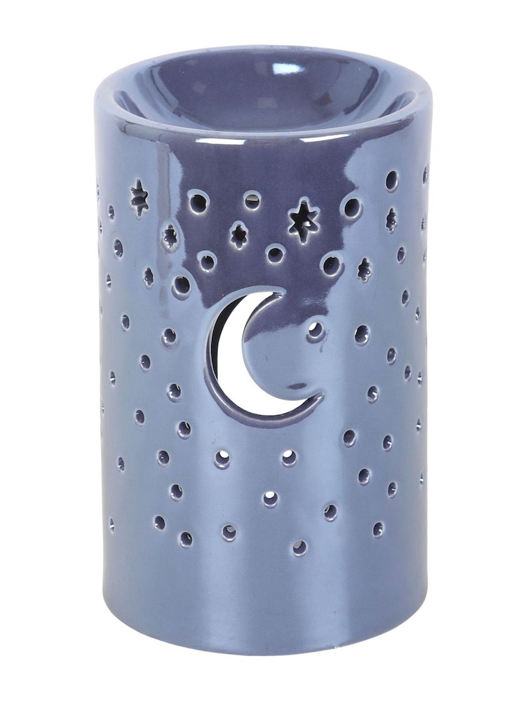 Something Different Purple Iridescent Moon Pillar Oil Burner and Wax Warmer - Image 2 of 5