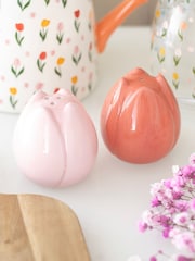 Something Different Shaped Tulip Shaped Salt and Pepper Shaker - Image 1 of 4