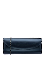 Lotus Blue Clutch Bag with Chain - Image 1 of 4