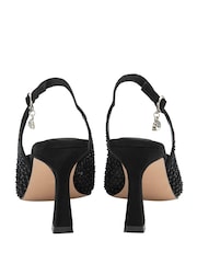 Lotus Black Slingback Court Shoes - Image 3 of 4