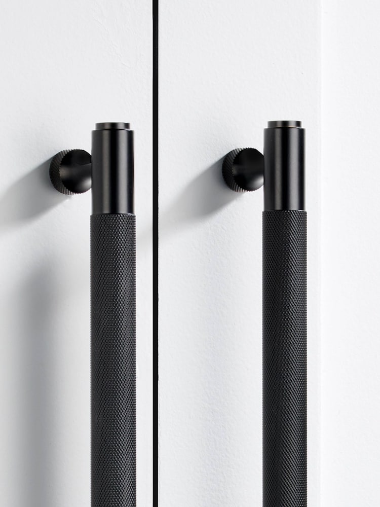 Pushka Home Black Knurled Cabinet Bar Handle - Image 2 of 3