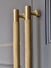 Pushka Home Gold Knurled Cabinet Bar Handle - Image 2 of 4