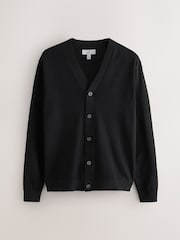 Qara - Knitted V-Neck Cardigan - 8şəkildən 6 şəkil