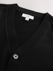 Qara - Knitted V-Neck Cardigan - 8şəkildən 7 şəkil