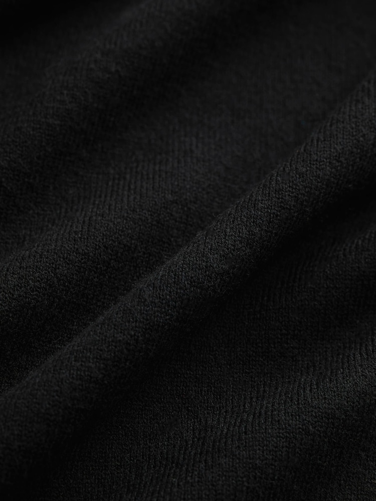 Qara - Knitted V-Neck Cardigan - 8şəkildən 8 şəkil