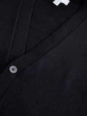 Navy Blue Knitted V-Neck Cardigan - Image 2 of 3