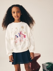 Cream Christmas Kpop Long Sleeve Sweatshirt (6-16yrs) - Image 1 of 8